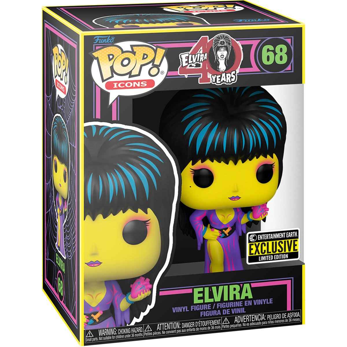 POP! Icons: Elvira Black Light #68