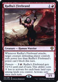 Radha's Firebrand (PRE-141S) - Dominaria United Promos Foil