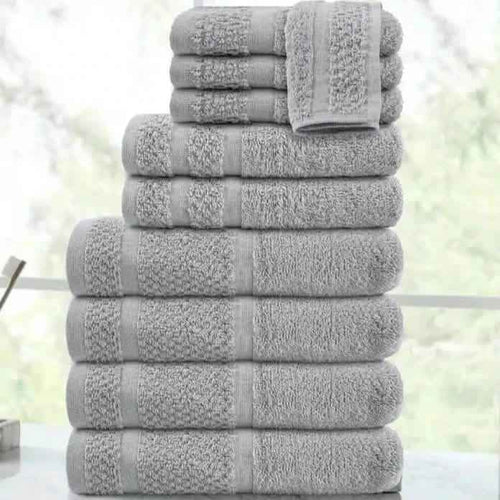 10-Piece: Towel Set with Upgraded Softness & Durability