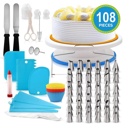 108-Piece: Cake Decorating Supplies Kit