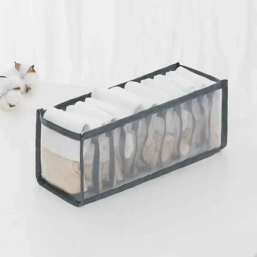 11 Grid Sock Underwear Storage Box Mesh Closet Organizer