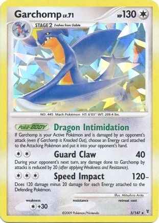 Garchomp (Cracked Ice Holo) 005/147 - Deck Exclusives Holofoil