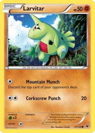 Larvitar 041/124 - XY  Fates Collide