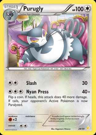 Purugly 024 - XY Trainer Kit Pikachu Libre & Suicune