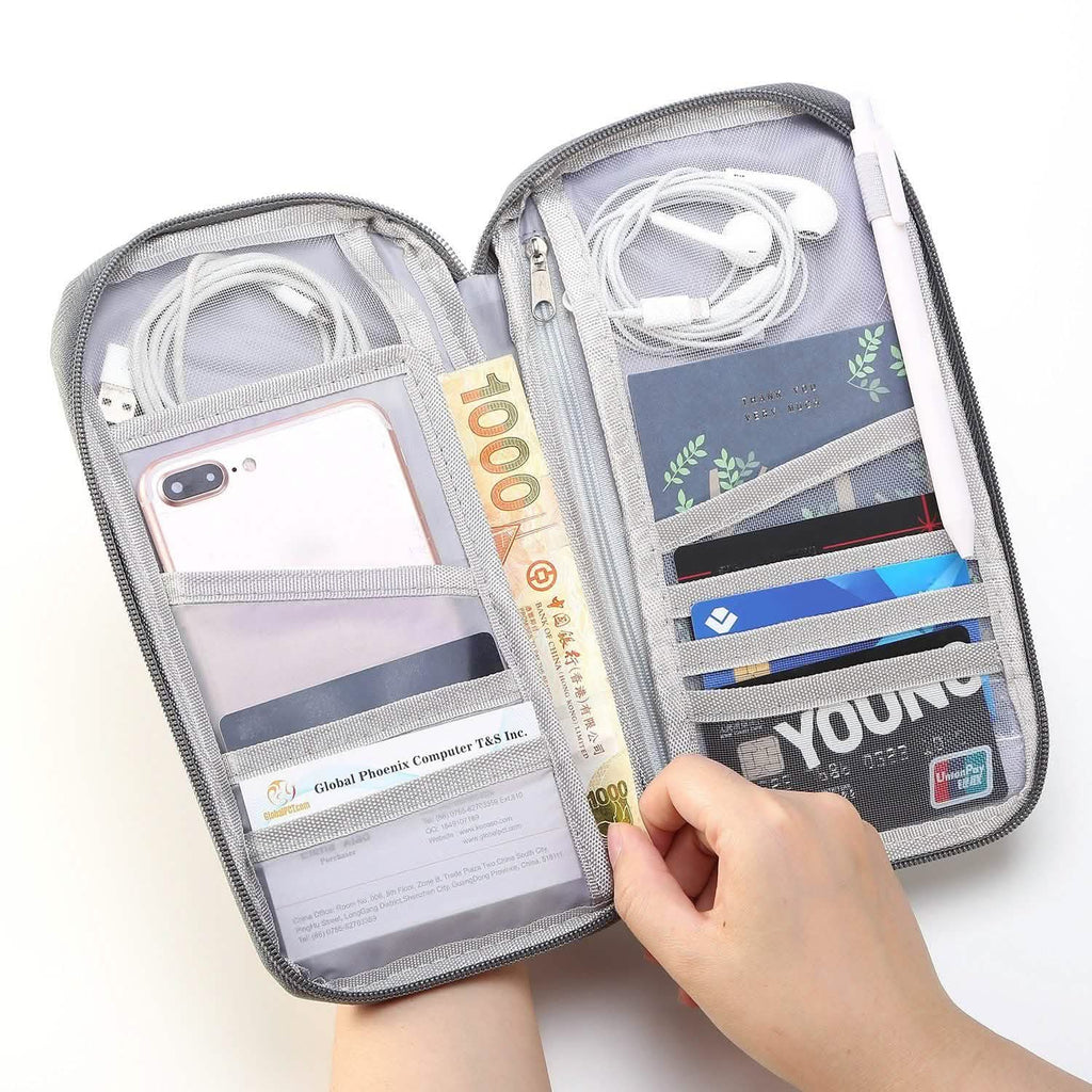 12 Pocket Travel Passport Wallet