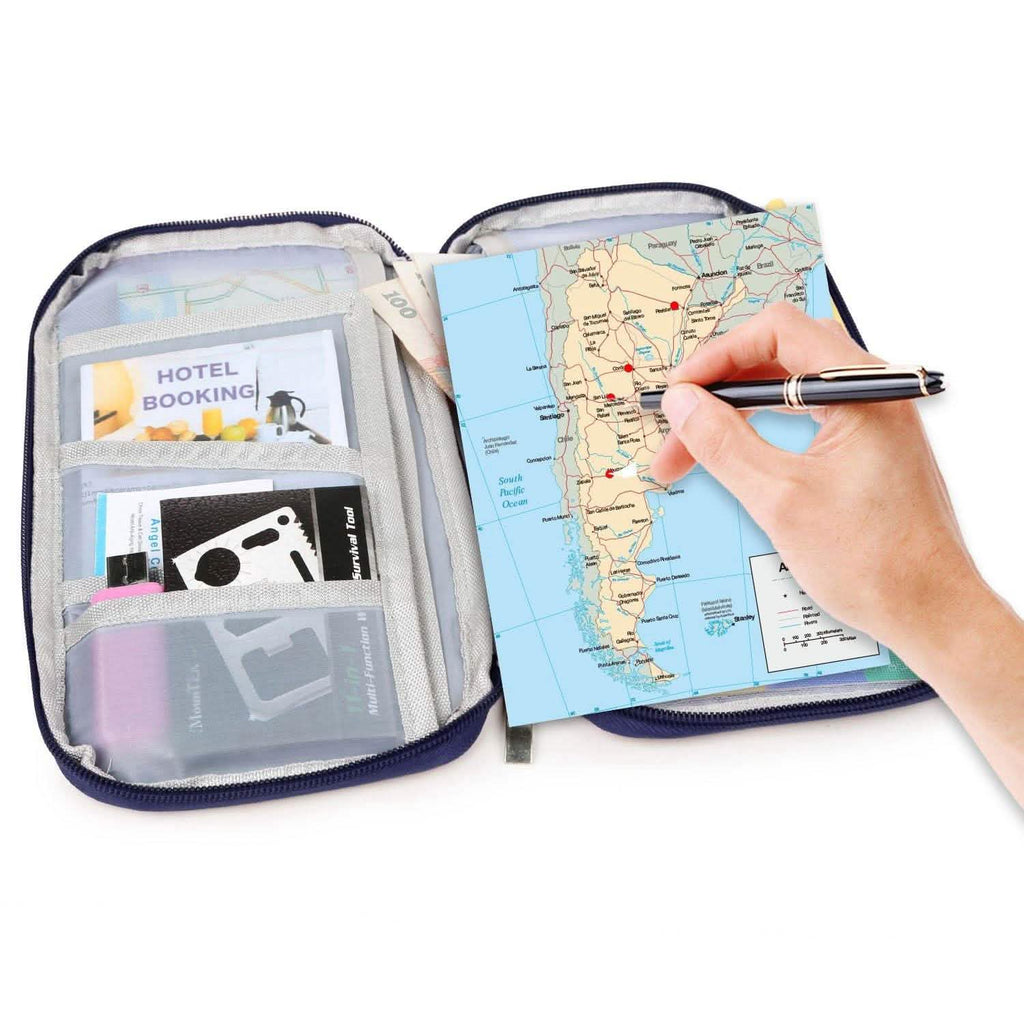 12 Pocket Travel Passport Wallet