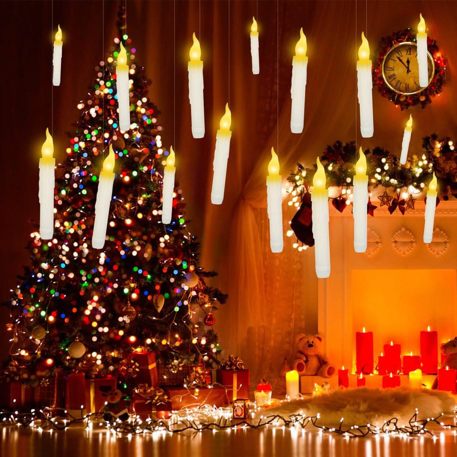 12-Pieces: Flameless LED Magic Floating Candles
