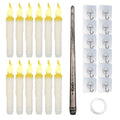 12-Pieces: Flameless LED Magic Floating Candles