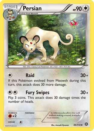 Persian 089/114 - XY  Steam Siege