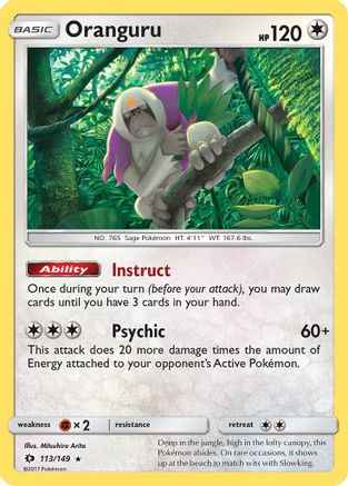 Oranguru 113/149 - SM Base Set Holofoil