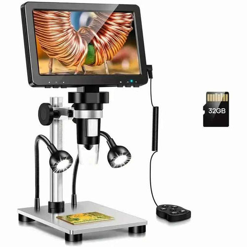 12MP Ultra-Precise Focusing Soldering Microscope