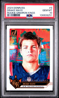 Graded 2024 Panini Donruss Drake Maye #3 Rookie Gridiron Kings Rookie RC Football Card PSA 10 Gem Mint