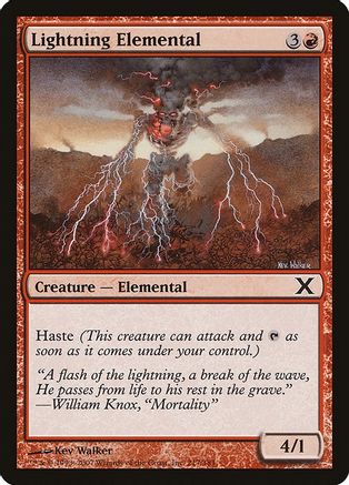 Lightning Elemental (10E-217) - 10th Edition