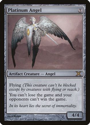 Platinum Angel (10E-339) - 10th Edition Foil