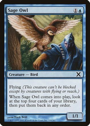 Sage Owl (10E-104) - 10th Edition Foil