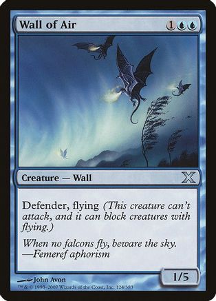 Wall of Air (10E-124) - 10th Edition Foil