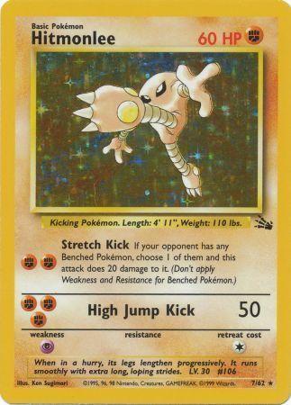 Hitmonlee 007/null - Fossil Unlimited Holofoil