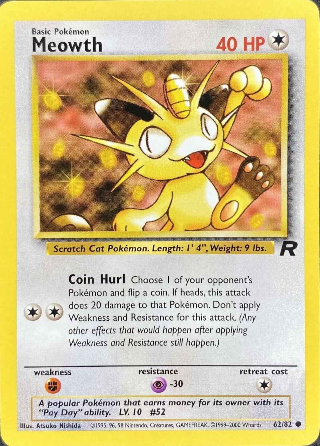 Meowth 062/82 - Team Rocket Unlimited