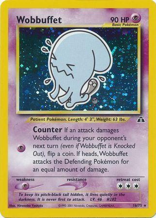 Wobbuffet 016/75 - Neo Discovery Unlimited Holofoil