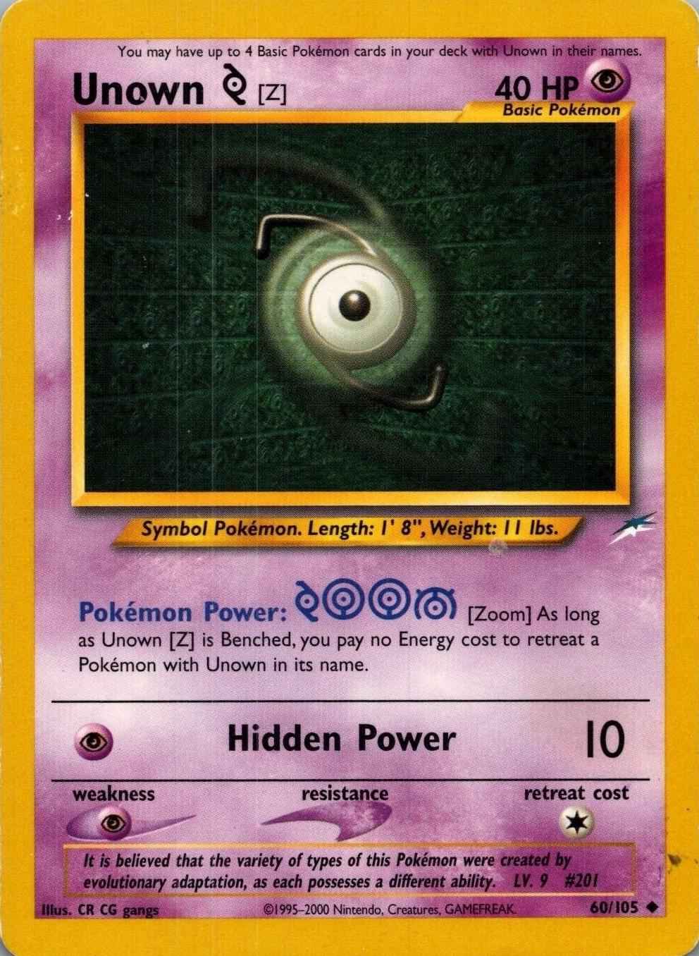 Unown [Z] 060/105 - Neo Destiny Unlimited