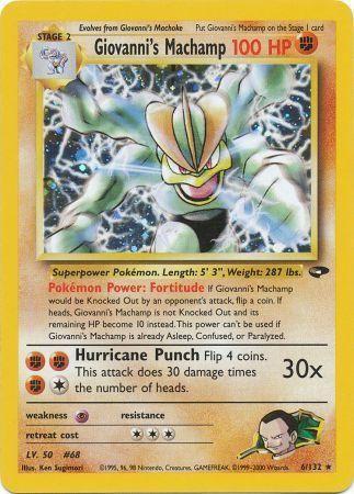 Giovanni's Machamp 006/null - Gym Challenge Unlimited Holofoil
