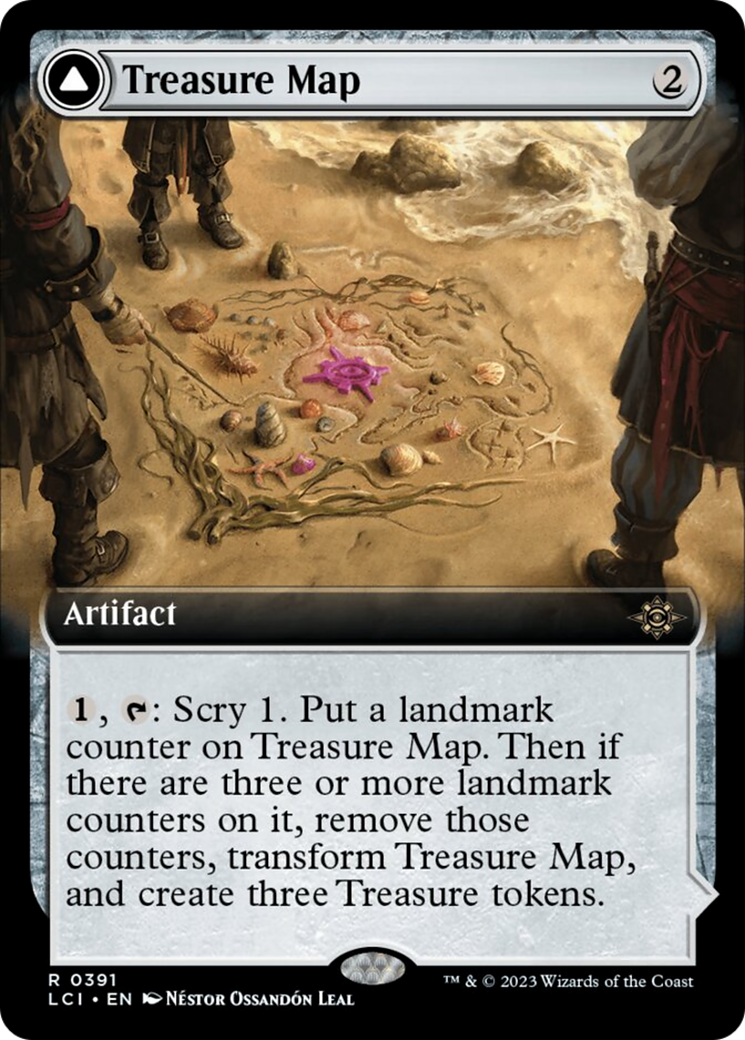 Treasure Map // Treasure Cove (LCI-267) - The Lost Caverns of Ixalan Foil
