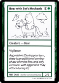 Bear with Set's Mechanic (CMB1-) - Mystery Booster Playtest Cards 2021