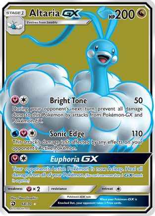 Altaria GX (Full Art) 068/70 - Dragon Majesty Holofoil