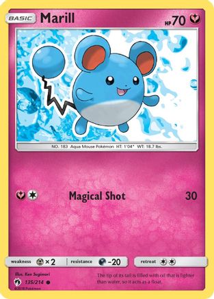 Marill 135/214 - SM  Lost Thunder