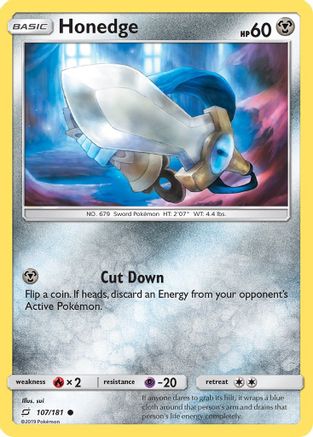 Honedge 107/181 - SM  Team Up Reverse Holofoil