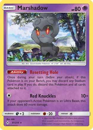Marshadow 081/214 - SM  Unbroken Bonds Holofoil