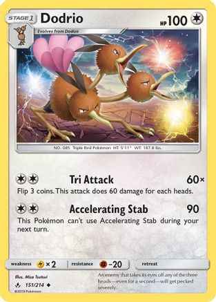 Dodrio 151/214 - SM  Unbroken Bonds