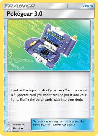 Pokegear .0 182/214 - SM  Unbroken Bonds Reverse Holofoil