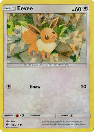 Eevee (Let's Play, Eevee!) (Cracked Ice Holo) 155/214 - Deck Exclusives Holofoil