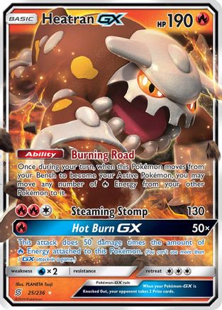Heatran GX 025/236 - SM  Unified Minds Holofoil