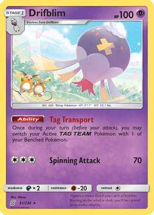Drifblim 081/236 - SM  Unified Minds