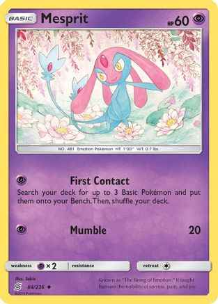 Mesprit 084/236 - SM  Unified Minds Reverse Holofoil