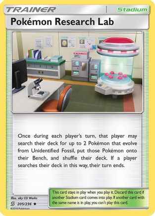 Pokemon Research Lab 205/236 - SM  Unified Minds
