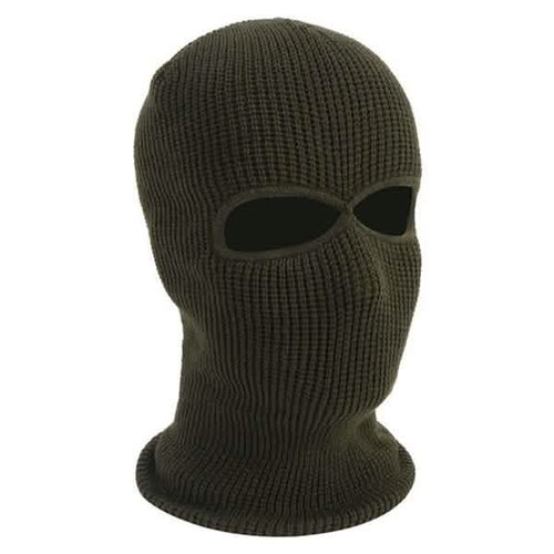 2 Holes Full Face Cover Hood Knitted Balaclava Face Mask