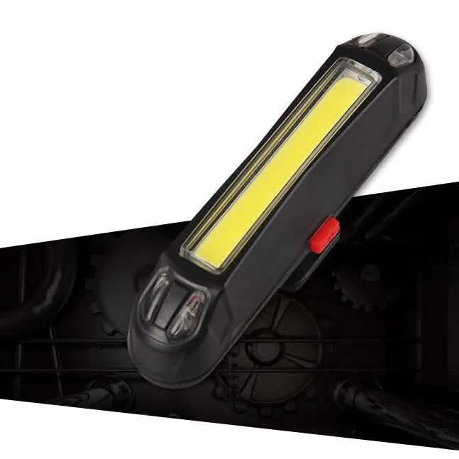 2-in-1 500LM Bicycle USB Rechargeable LED Bike Light Taillight Ultralight Warning Night