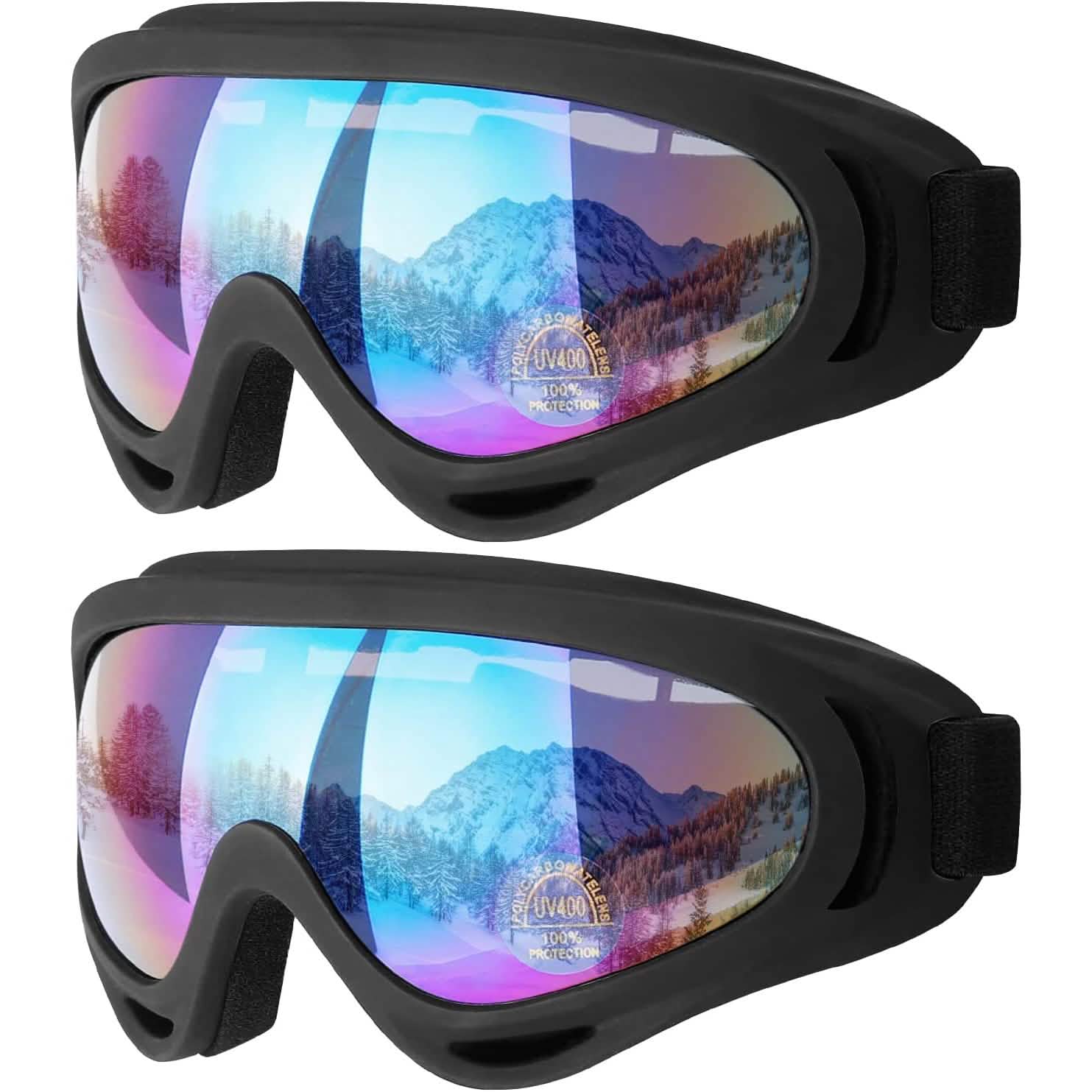 2-Pack: Anti-Scratch Dustproof Sports Goggles