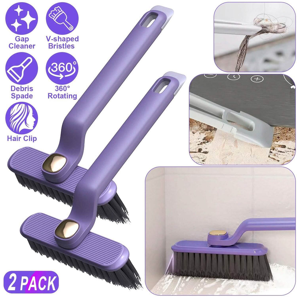 2-Pack: Crevice Cleaning Brush Stiff Bristle Brush Gap Cleaner