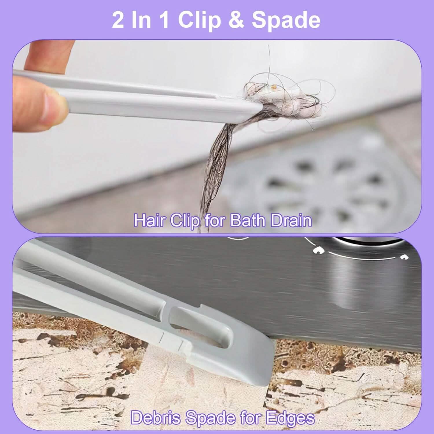2-Pack: Crevice Cleaning Brush Stiff Bristle Brush Gap Cleaner