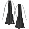 2-Pack: Portable Reflective Fly Repellent Fan Rechargeable Battery Powered