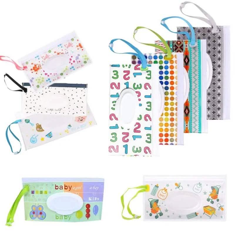 2-Pack: Reusable Wet Wipe Pouch