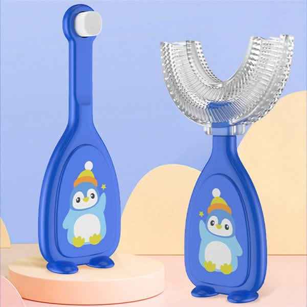2-Piece: Manual Children's U-Shaped Toothbrush