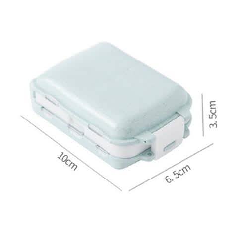 2-Piece: Portable Plastic Pill Box