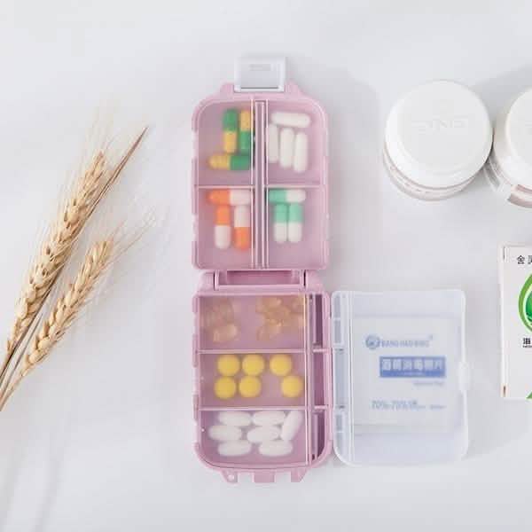 2-Piece: Portable Plastic Pill Box