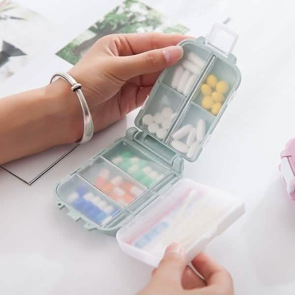 2-Piece: Portable Plastic Pill Box