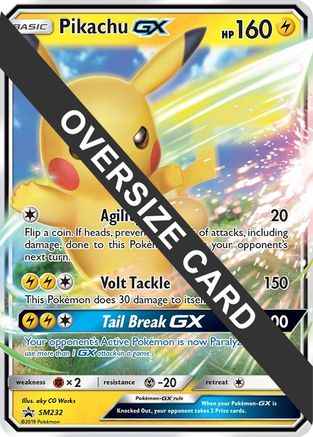 Pikachu GX SM232 - Jumbo Cards Holofoil
